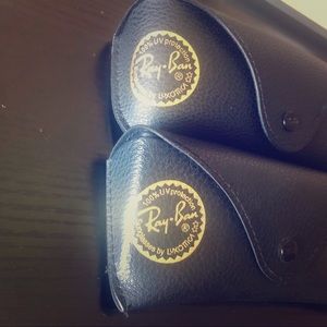 Two Ray Ban Leather Cases. Choose the size ;)